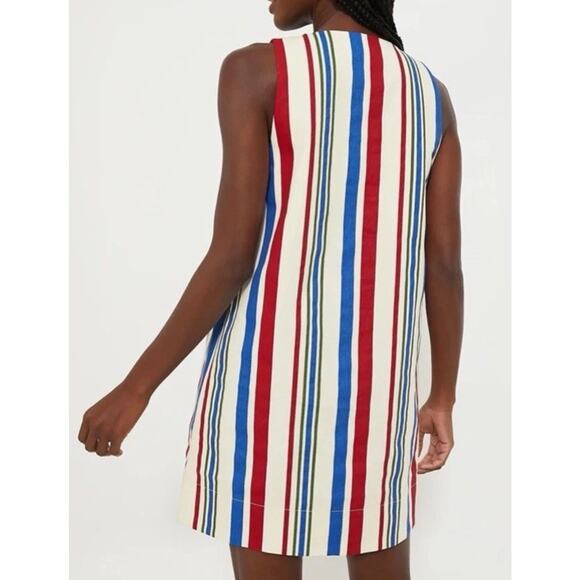 Tuckernuck Red and Blue Sleeveless V-Neck Mini Dress - Picture 8 of 10